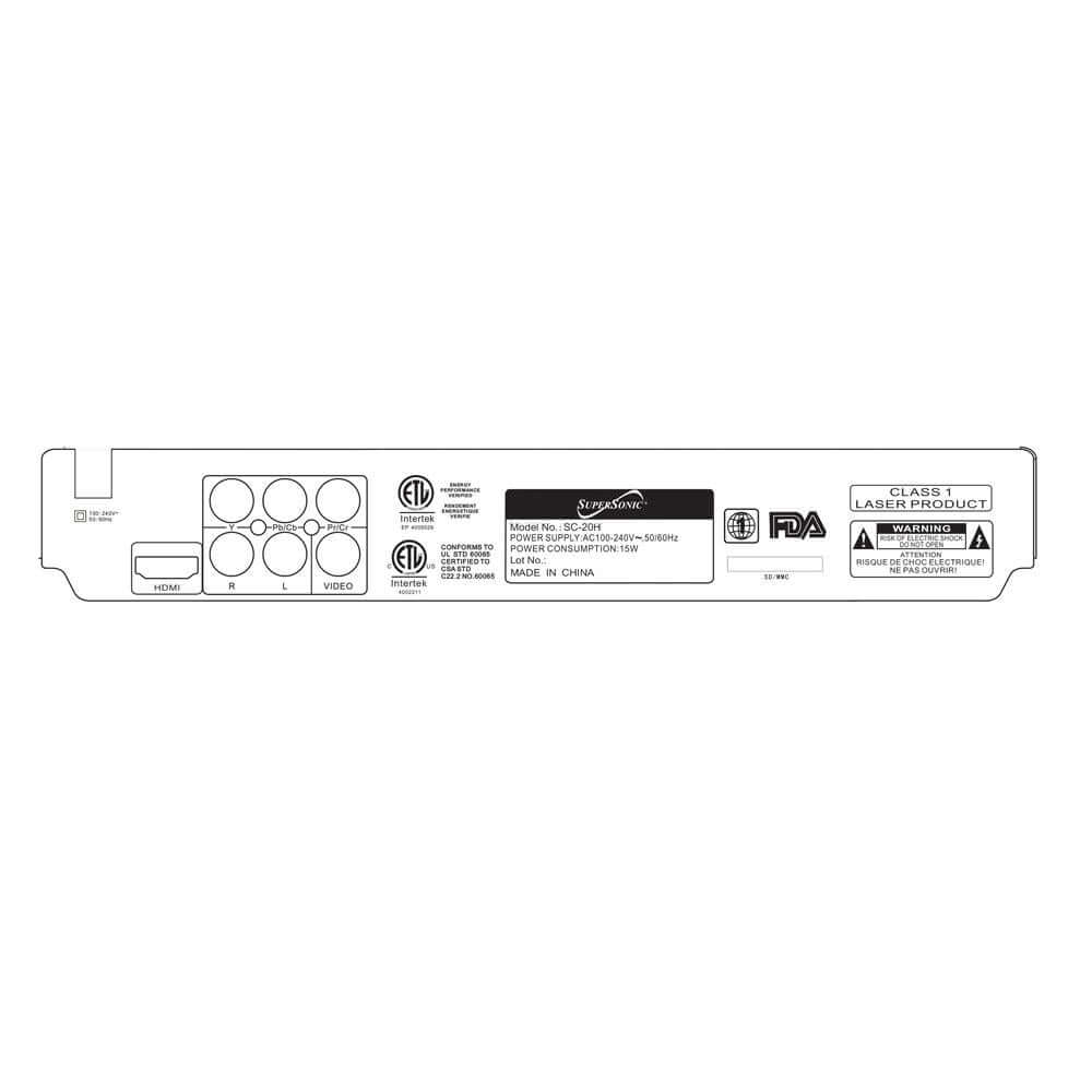 2.0 Channel DVD Player with HDMI Output (New)