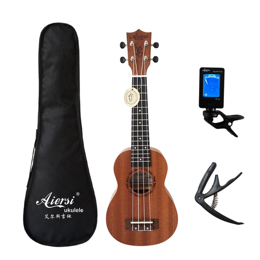 21 inch ukelele mahogany Soprano gecko ukulele musical