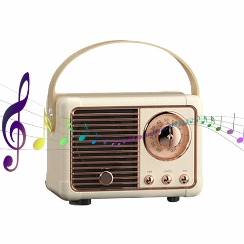 Bluetooth Compact Retro Speakers with Radio